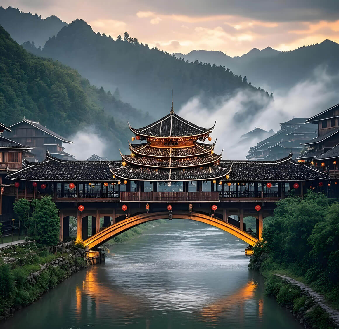 侗族风雨桥建造技艺：不用一颗铁钉的建筑奇迹