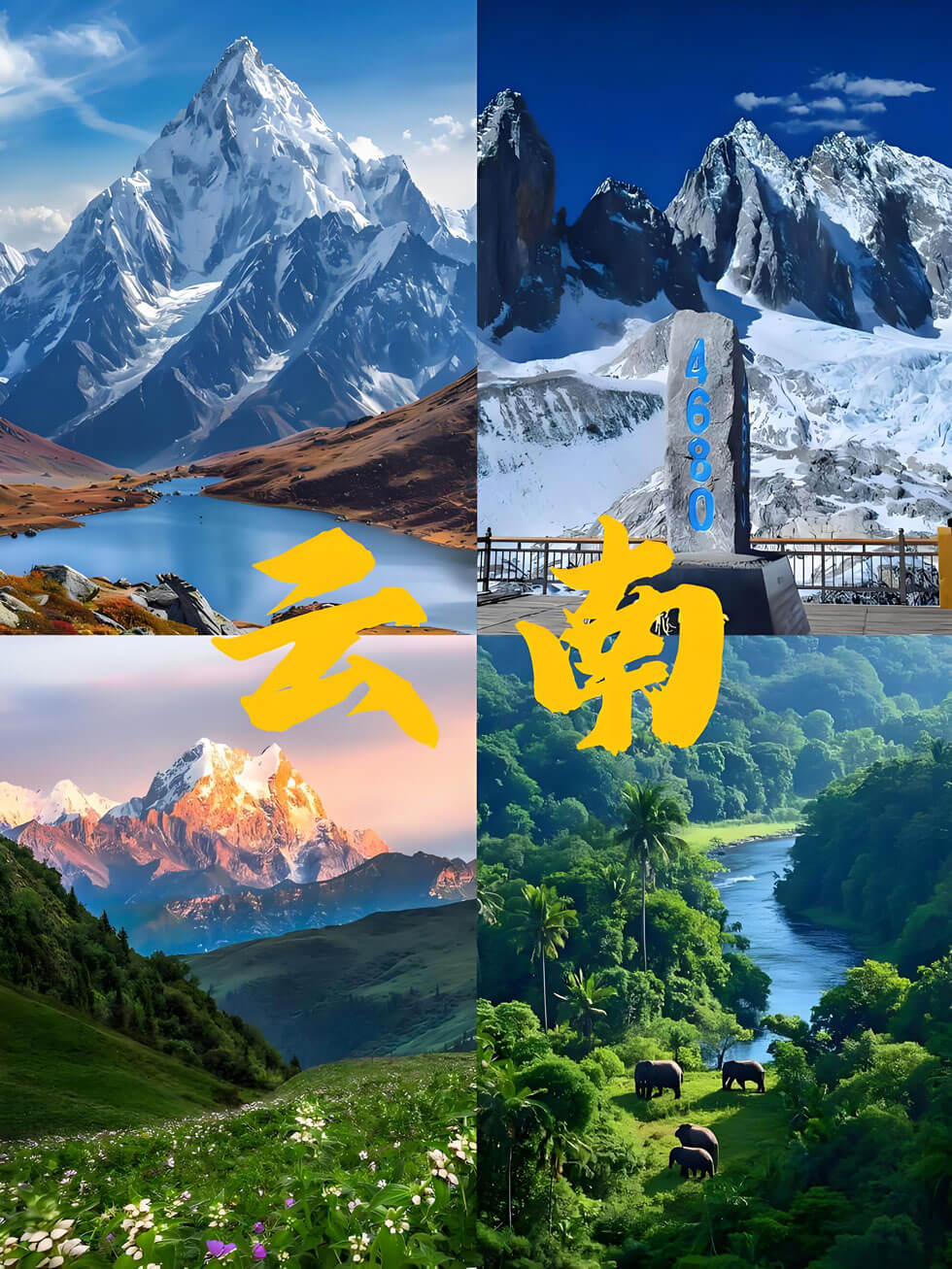 第一次去云南怎么玩？2025云南旅游地图：一图看懂精华路线，自由行必备收藏！