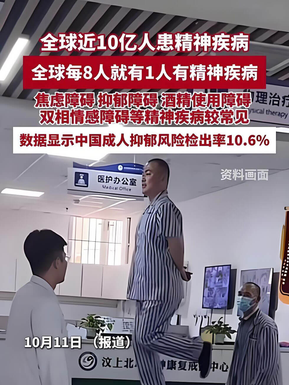 全球每8人就有1人患精神疾病，人类为什么容易患精神疾病，我们如何预防？